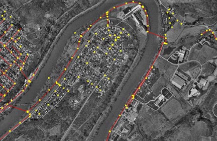 GIS/GPS mapping of Hyde Park Borough