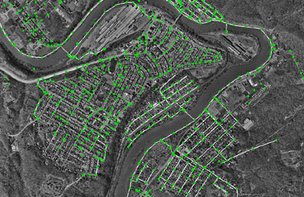 GIS mapping of Leechburg Borough